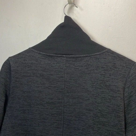 Zella Black Cross-over Collar Oversized Athletic Jacket M. #0023 - Picture 9 of 16